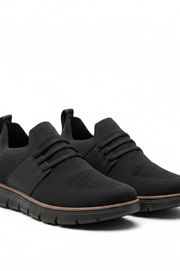 Scarpe sportive nere da uomo senza lacci Ethan 2