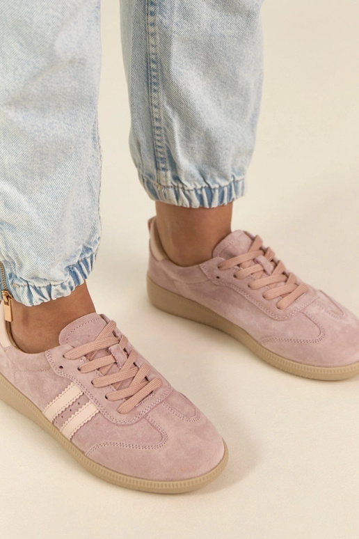 Scarpe sportive in pelle rosa Filippo