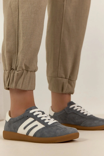 Scarpe sportive in pelle grigie Filippo 2