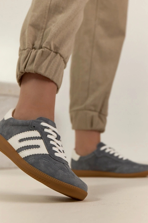 Scarpe sportive in pelle grigie Filippo