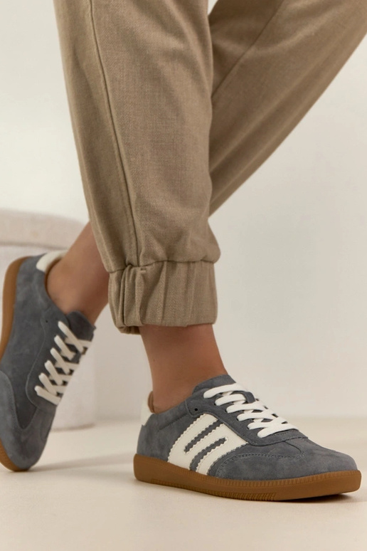 Scarpe sportive in pelle grigie Filippo