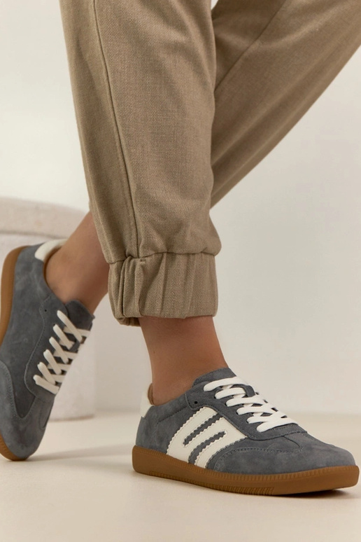 Scarpe sportive in pelle grigie Filippo