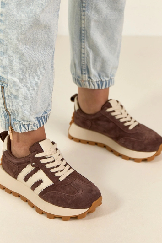 Scarpe sportive in pelle color...