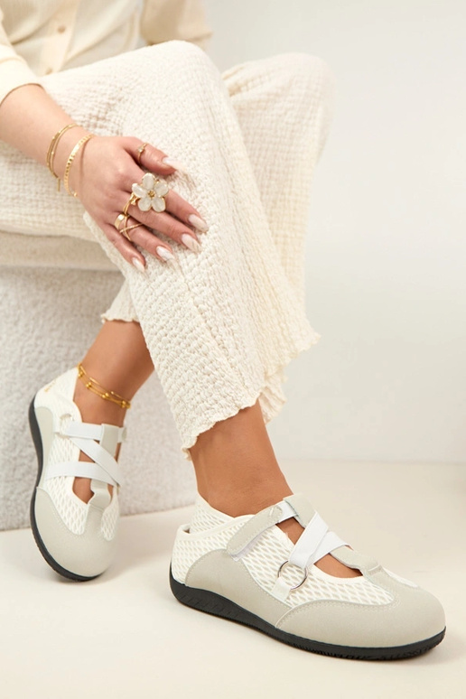 Scarpe ballerine sportive grigie Vesper