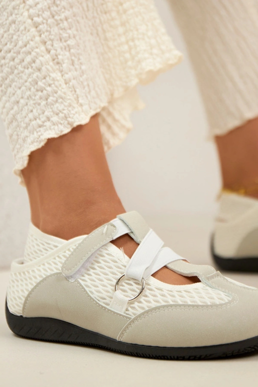 Scarpe ballerine sportive grigie Vesper