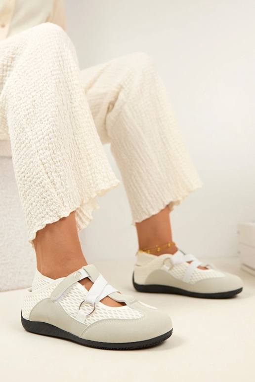 Scarpe ballerine sportive grigie Vesper