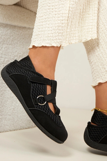 Scarpe ballerine sportive nere Vesper 2