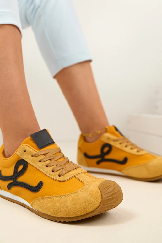 Scarpe sportive barefoot gialle da donna