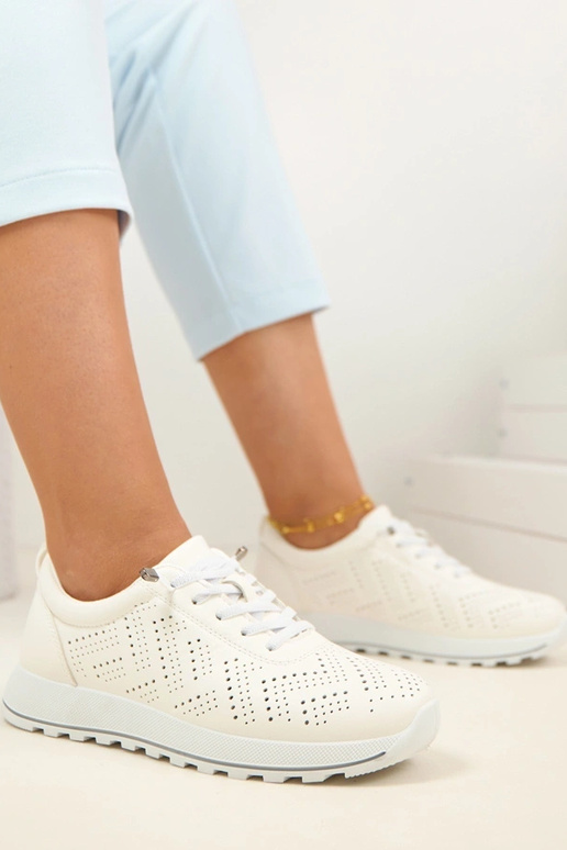 Scarpe sportive a rete bianche SIone