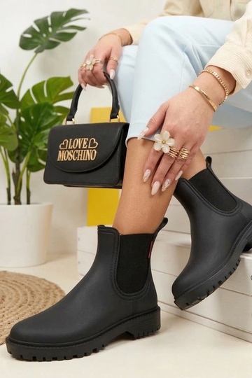 Stivali in gomma neri Alba