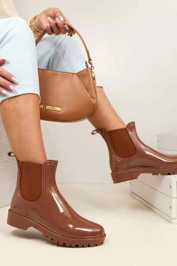 Stivali in gomma marroni Alba