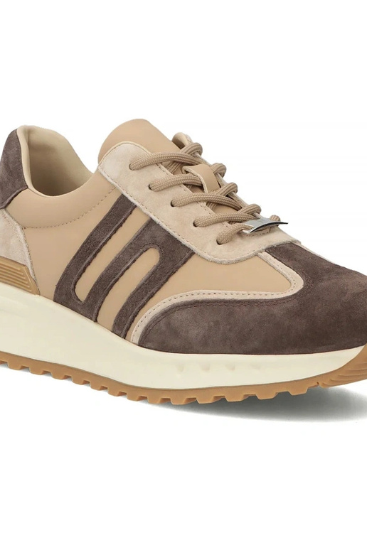 Scarpe in pelle marroni con...