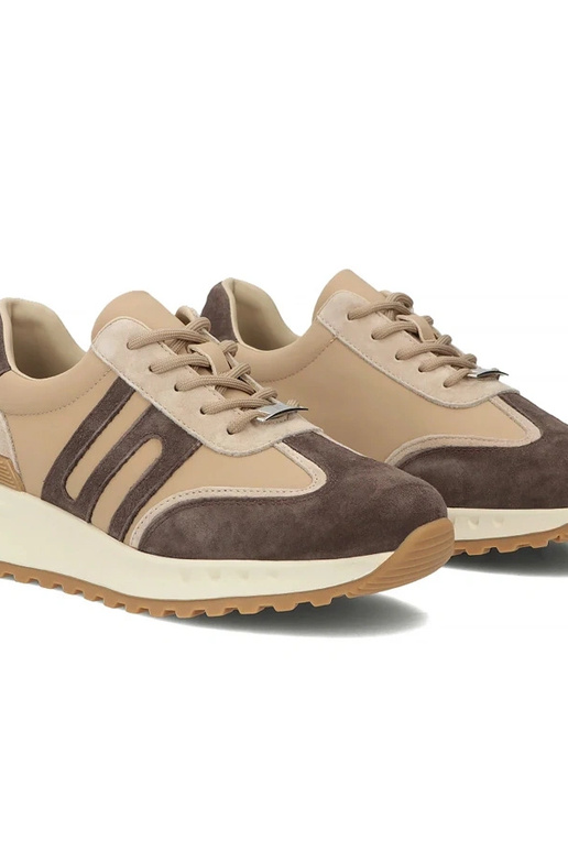 Scarpe in pelle marroni con...