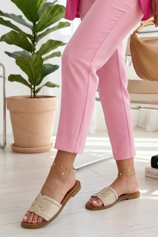 Ciabatte eleganti color sabbia Gia