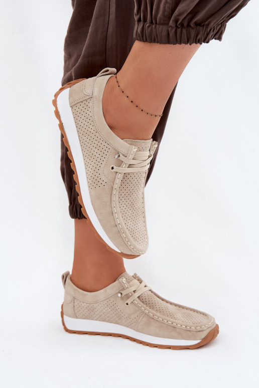 scarpe FemminileAbilitatoturalnego dalla pelle scamosciatau beige Amela