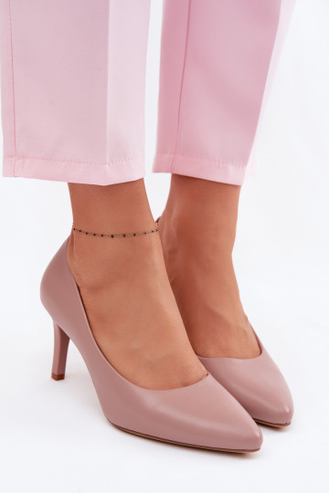 Scarpe con tacco in pelle sintetica Sergio Leone 1336 color lavanda