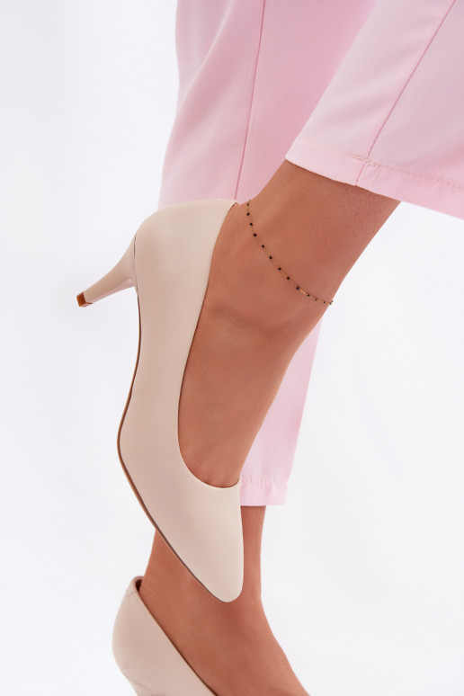 Scarpe in ecopelle Sergio Leone 1379 colore avorio