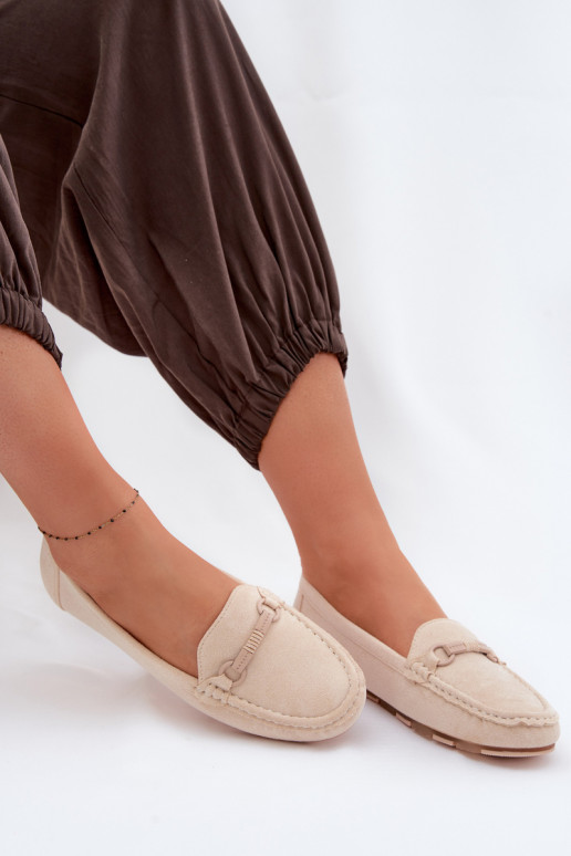 Mocassini Appartamento delle donne beige Olisa