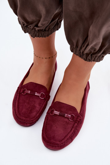 Mocassini da donna color bordeaux Olisa