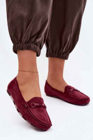 Mocassini da donna color bordeaux Olisa 2