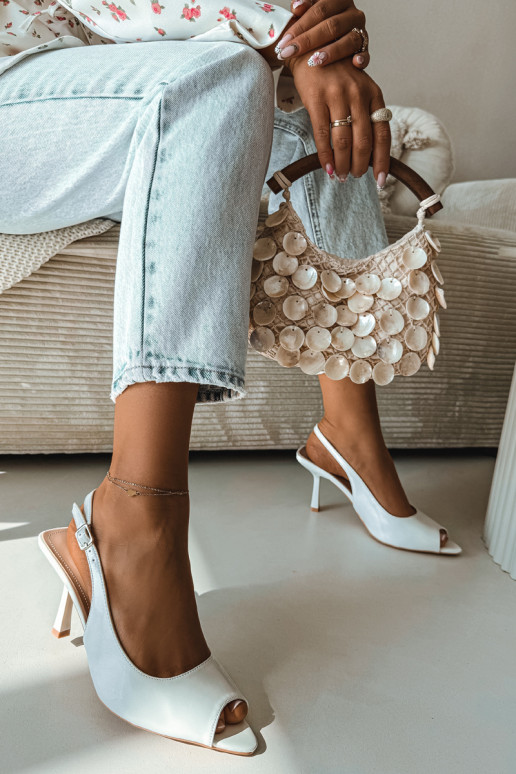 Sandali da donna con tacchi sottili Colore bianco Sevina