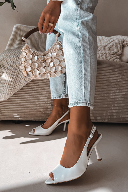 Sandali da donna con tacchi sottili Colore bianco Sevina