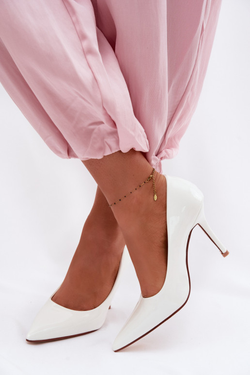 Tacchi alti classici in verniceImitacji Skóry Colore bianco Odira