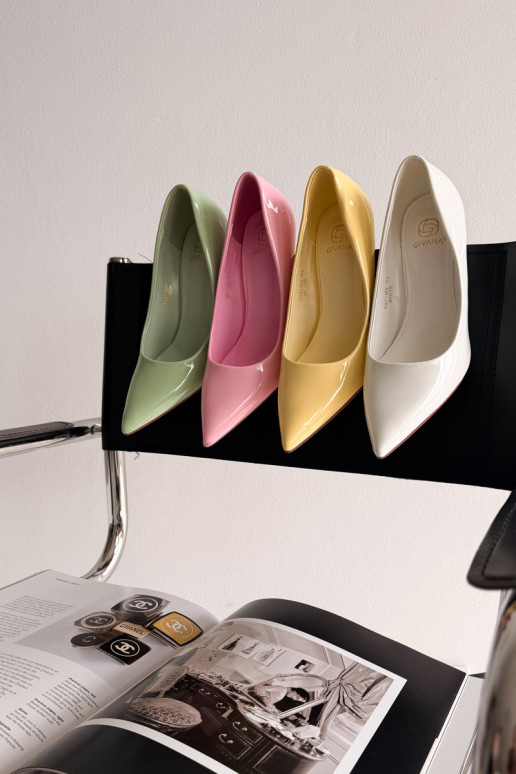 Tacchi alti classici in verniceImitacji Skóry colore giallo Odira