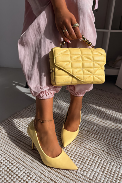 Tacchi alti classici in verniceImitacji Skóry colore giallo Odira