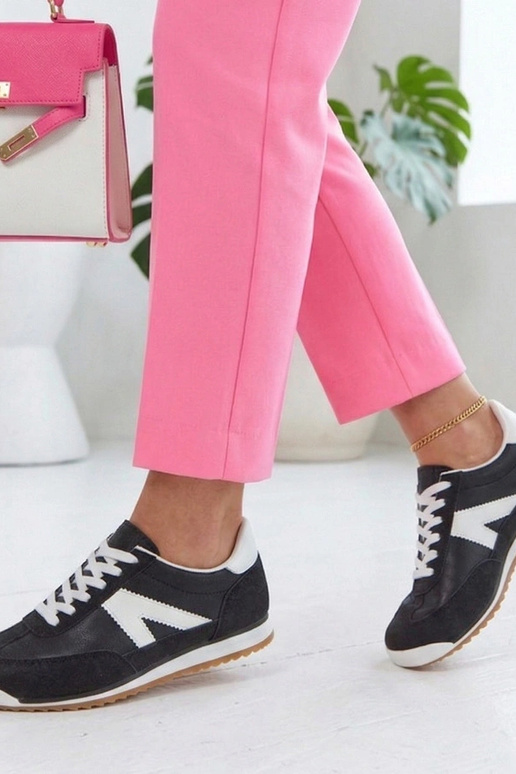 Scarpe sportive nere con elementi...