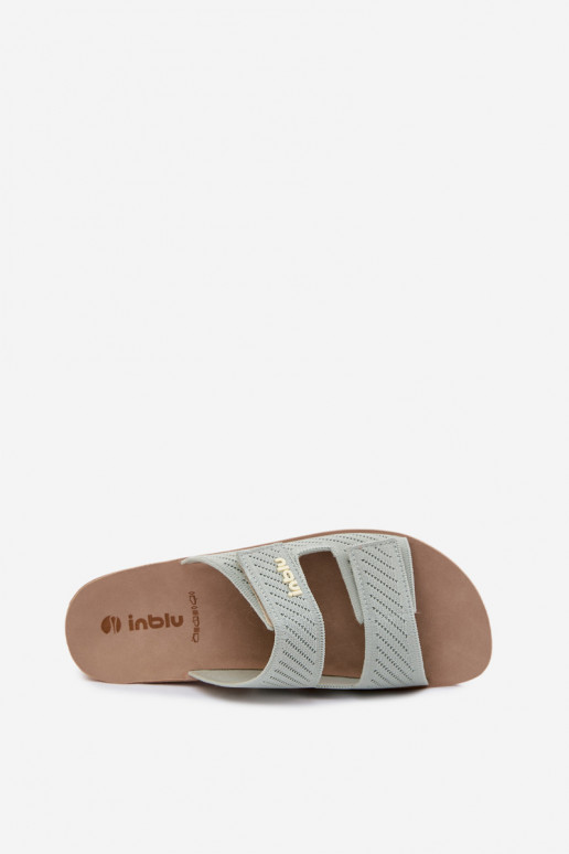 Pantofole da donna INBLU AG000015 colore verde