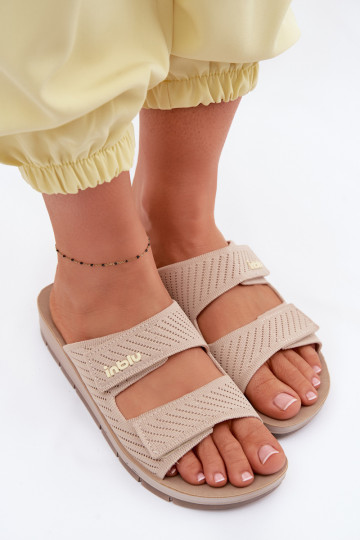 Ciabatte da donna INBLU AG000015 color sabbia 2