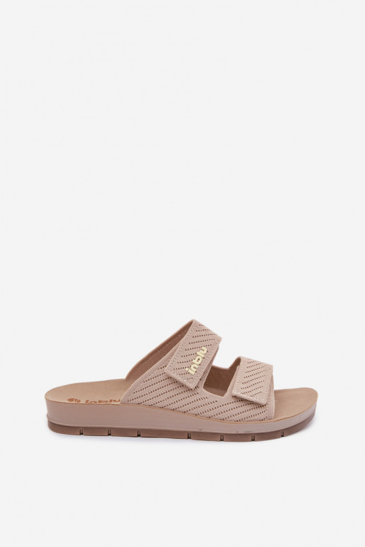 Pantofole da donna INBLU AG000015 beige