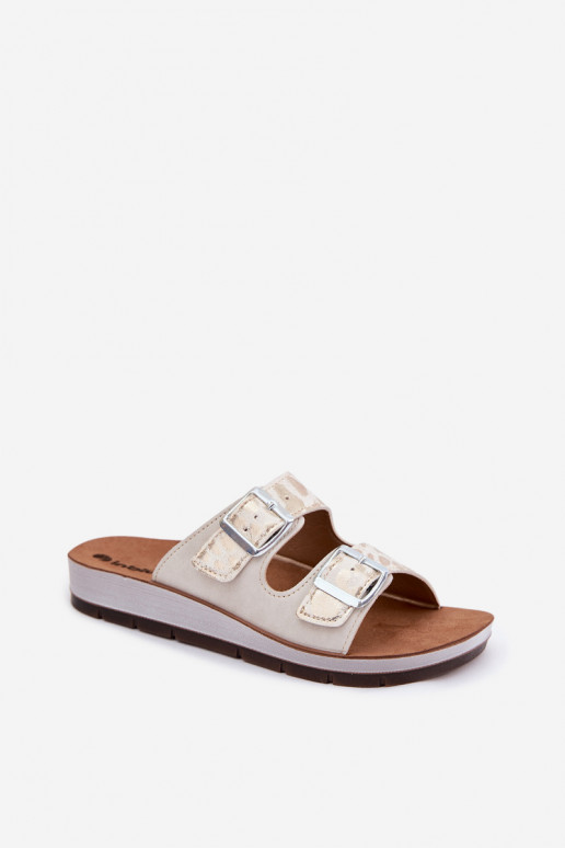 Pantofole da donna con fibbie Inblu CP000063 Colore bianco