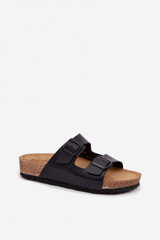 Pantofole da donna con fibbie Inblu NM000039 colore nero