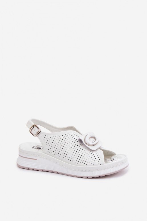 Sandali da donna Femminile Con decorazioni Detalem Colore bianco Deliva