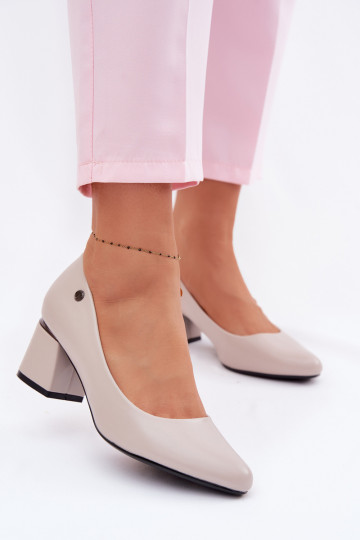 Scarpe con tacco grigie Vinceza 62292