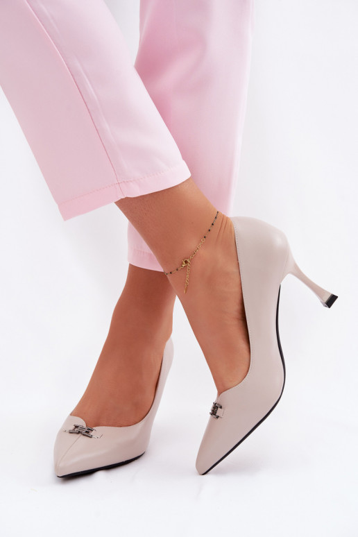 scarpe col tacco alto Con decorazioni Detalem Vinceza 62291 colore grigio