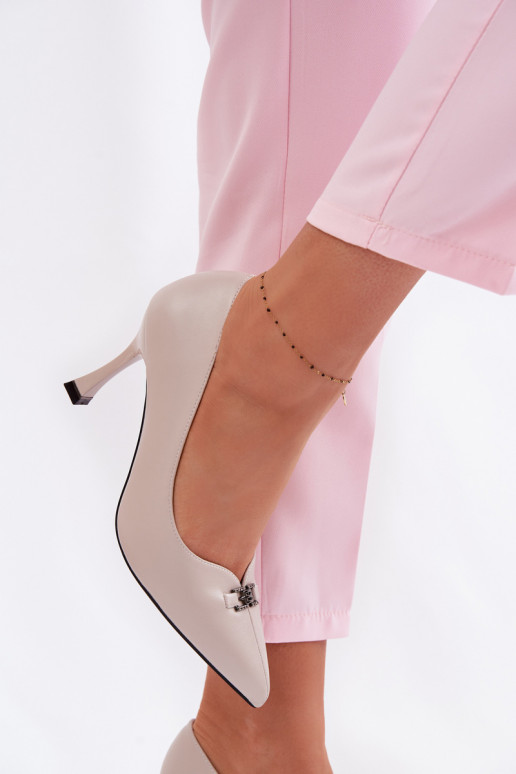 scarpe col tacco alto Con decorazioni Detalem Vinceza 62291 colore grigio