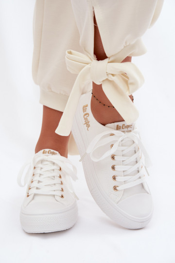 Scarpe casual con platform Lee Cooper LCIN-26-44-4482 bianche 2