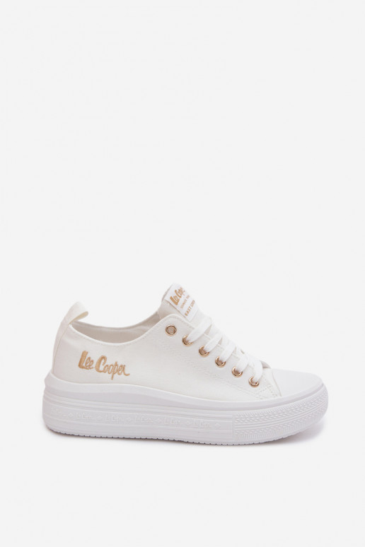 scarpe casual con una piattaforma Lee Cooper LCIN-26-44-4482 Colore bianco