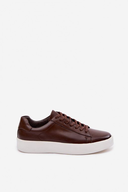 Scarpe modello sneakers per uomo in ecopelle Deverrone scuro Velton