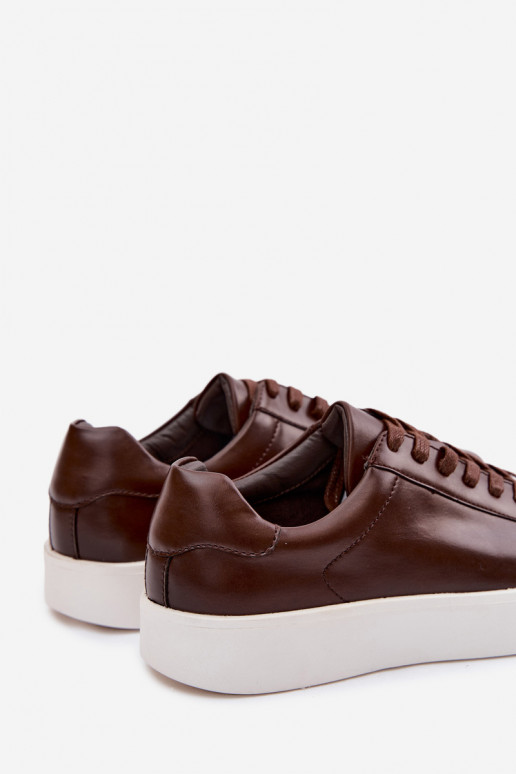 Scarpe modello sneakers per uomo in ecopelle Deverrone scuro Velton