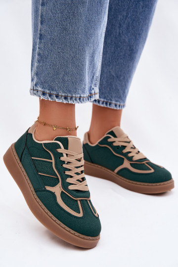 Scarpe sportive basse da donna verdi Brenelle 2