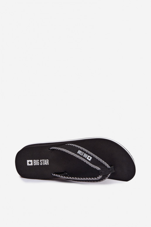 Pantofole Pantofole Femminile con una piattaforma Big Star NN274A727 colore nero