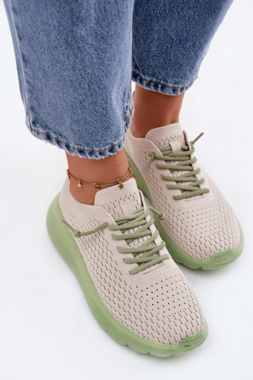 Scarpe sportive da donna color sabbia Helinae