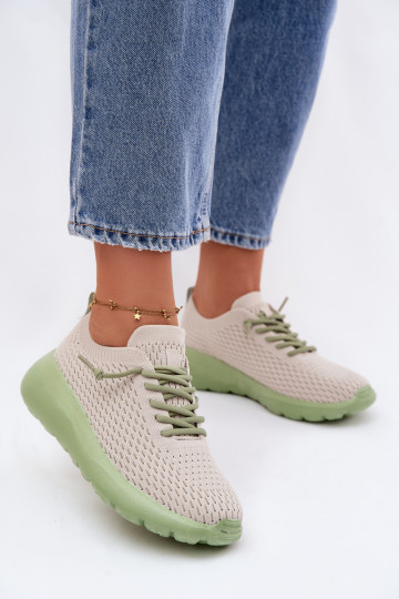 Scarpe sportive da donna color sabbia Helinae 2