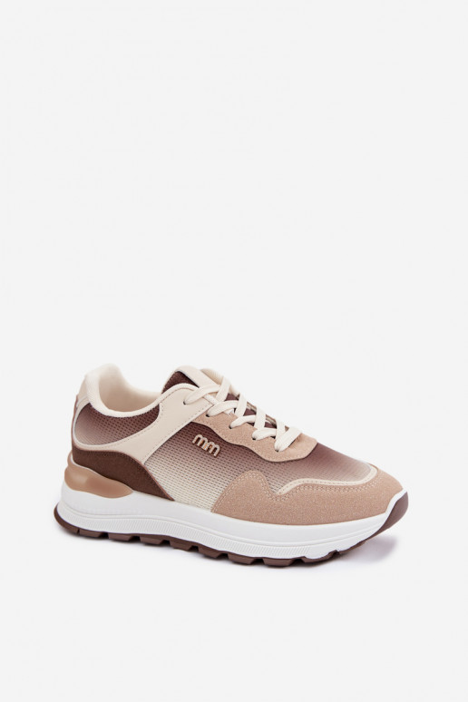 Scarpe modello sneakers Femminile con una piattaforma colore marrone Lelmira