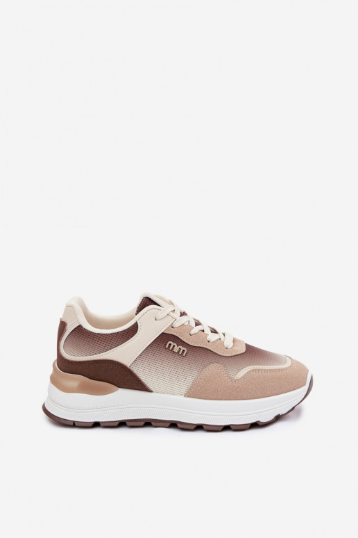 Scarpe modello sneakers Femminile con una piattaforma colore marrone Lelmira
