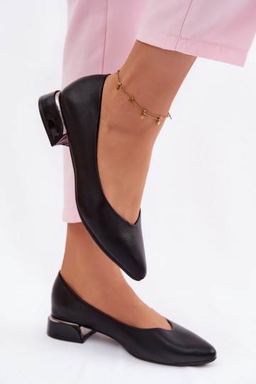 Ballerine con tacco basso Vinceza 62280 nere